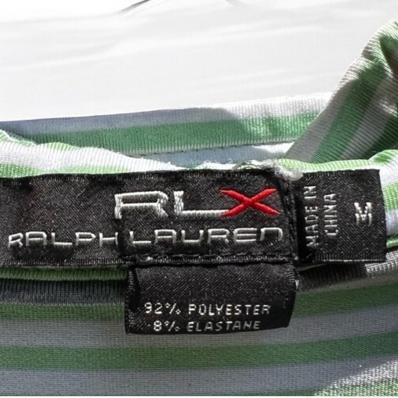 🌻Ralph Lauren "2014 US Open Pinehurst #2" Golf Polo {Green w/White Stripes} M - Picture 10 of 10